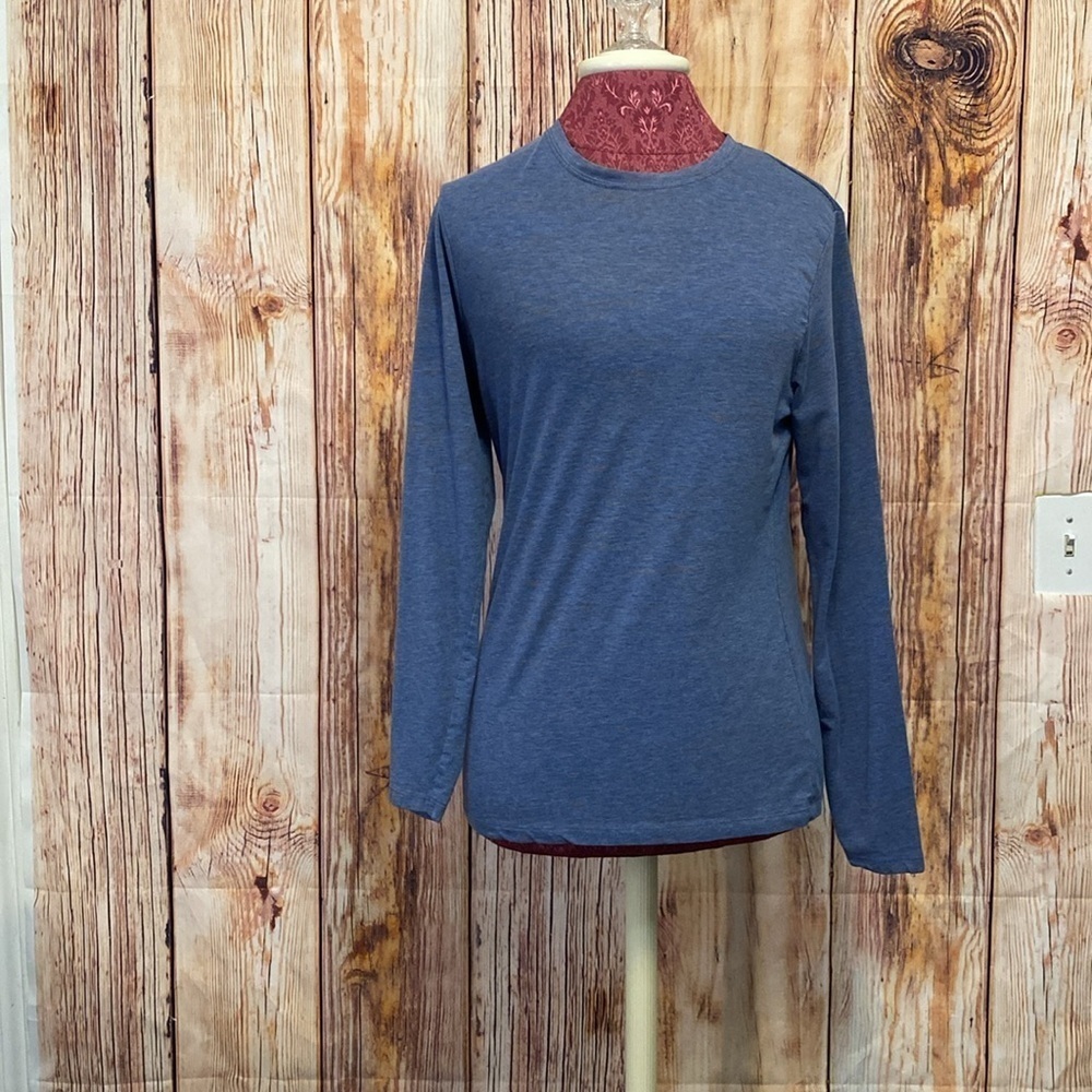 Women's Scubs‎ T- Flex Gray Long Sleeve Tee Top Worn Under Scrubs  Size Large